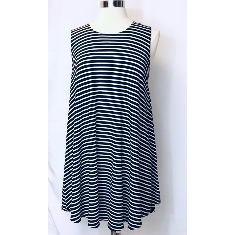 Brandy Melville Striped Sleeveless Tent Dress OS